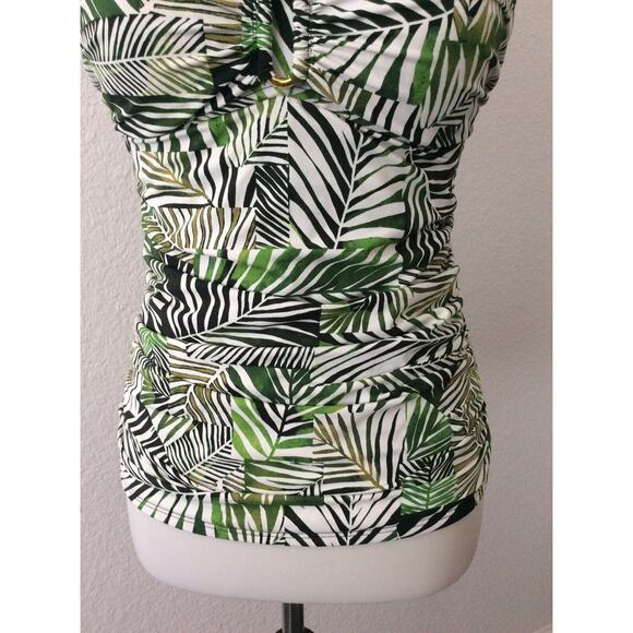 Bleu Rod Beattie Swim Tankini Bikini Top Halter Tropical - Picture 4 of 9